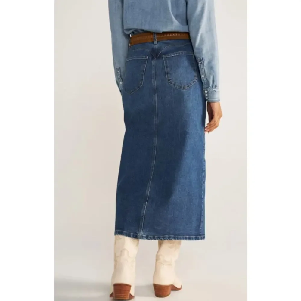 Tecovas Denim Midi Skirt Women’s Sz. 26